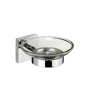 Image of Croydex Chester Flexi-Fix Soap Dish - Chrome Effect
