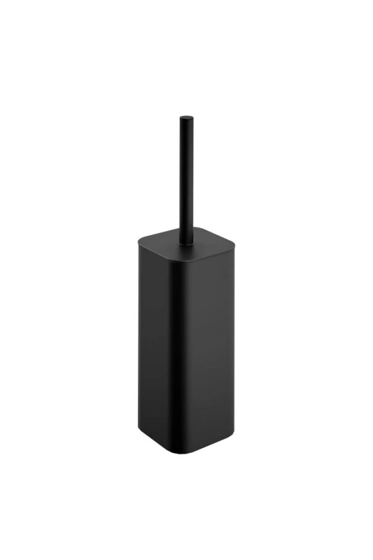 Image of Cosmic Toilet brush & holder, Matt black, NEA Collection in Jet Black Jet Black Unisex