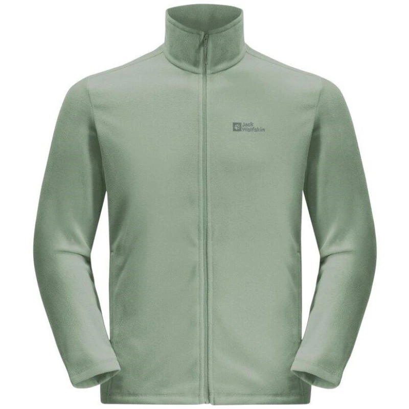 Image of Jack Wolfskin Mens JW Taunus Full-Zip Fleece Eucalyptus male Small
