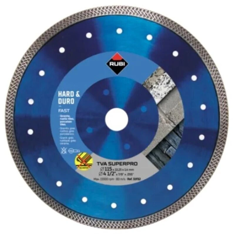 Image of Rubi Rubi - 31932 tva superpro Turbo Viper dry cut Diamond Blade 8413797319323