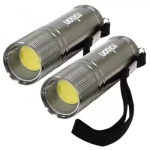 Image of Rolson 2 Piece COB Aluminium Torch Set, 3W