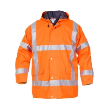 Image of Uitdam SNS High Visibility Waterproof Jacket Orange - Size XL