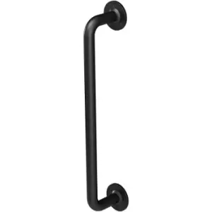 Image of Rothley Grab Rail Matt Black Bathroom Outdoor Support Handle Disability Aid - Black