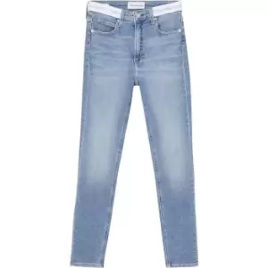 Image of Calvin Klein Jeans High Rise Super Skinny Ankle - Blue