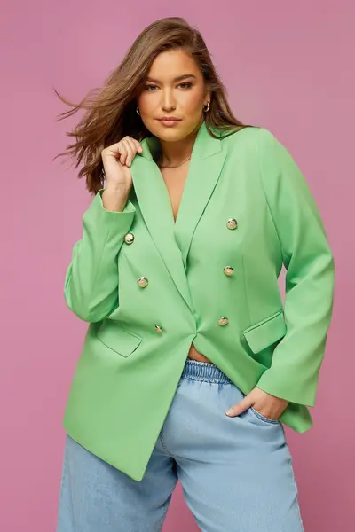 Image of Yours Military Blazer Green