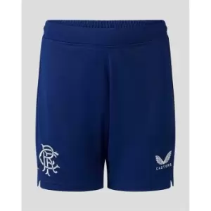 Image of Castore Rangers Third Shorts 2023 2024 Juniors - Blue