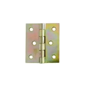 Image of Folding Closet Cabinet Door Butt Hinge Brass Plated - Size 40 x 40mm - Pack of 30