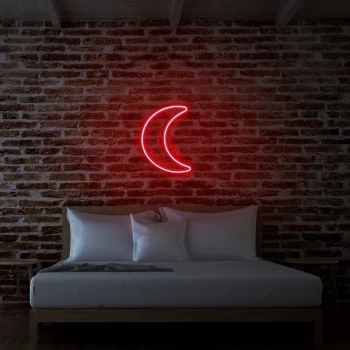 Image of Crescent - Red Red Wall Lamp