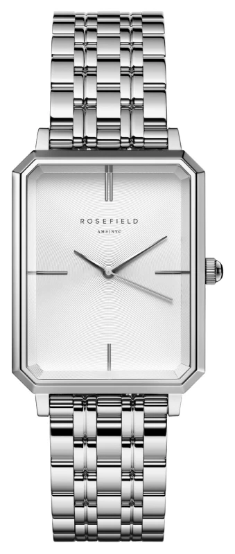 Image of Rosefield OCWSS-O41 Octagon (23mm) White Dial / Stainless Watch
