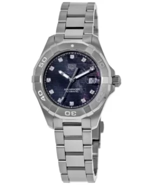Image of Tag Heuer Aquaracer 300M Automatic Black Diamond Dial Steel Womens Watch WBD2312.BA0740