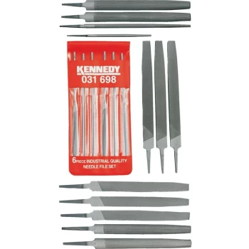 Image of 18 Piece Second Cut Engineers & Needle Files Set - Kennedy