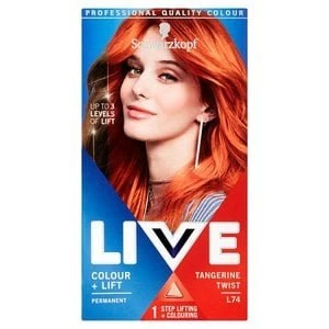 Image of LIVE Colour & Lift Permanent Hair Dye L74 Tangerine Twist