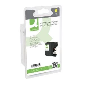 Image of Q-Connect Brother Remanufactured Yellow Inkjet Cartridge LC123Y