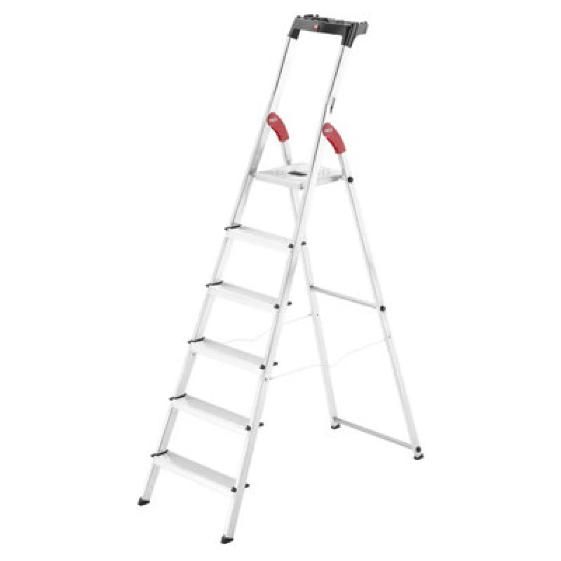Image of Hailo L60 Aluminium Step Ladders - 6 Treads