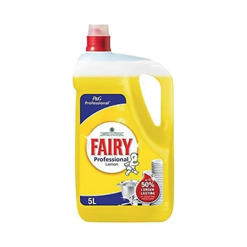 Image of Fairy Professional Washing Up Liquid Lemon 5 Litre PGP079