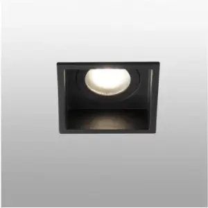 Image of Netlighting Hyde Black Square Recessed Downlight IP44, GU10