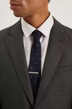 Image of Mens Spot Tie And Tie Bar