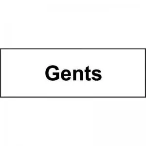Image of Gents&rsquo; Sign; Self-Adhesive Vinyl; 300mm x 100mm