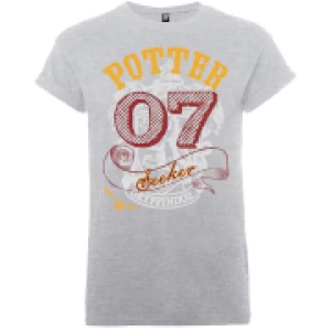 Image of Harry Potter Gryffindor Seeker Potter Mens Grey T-Shirt - M