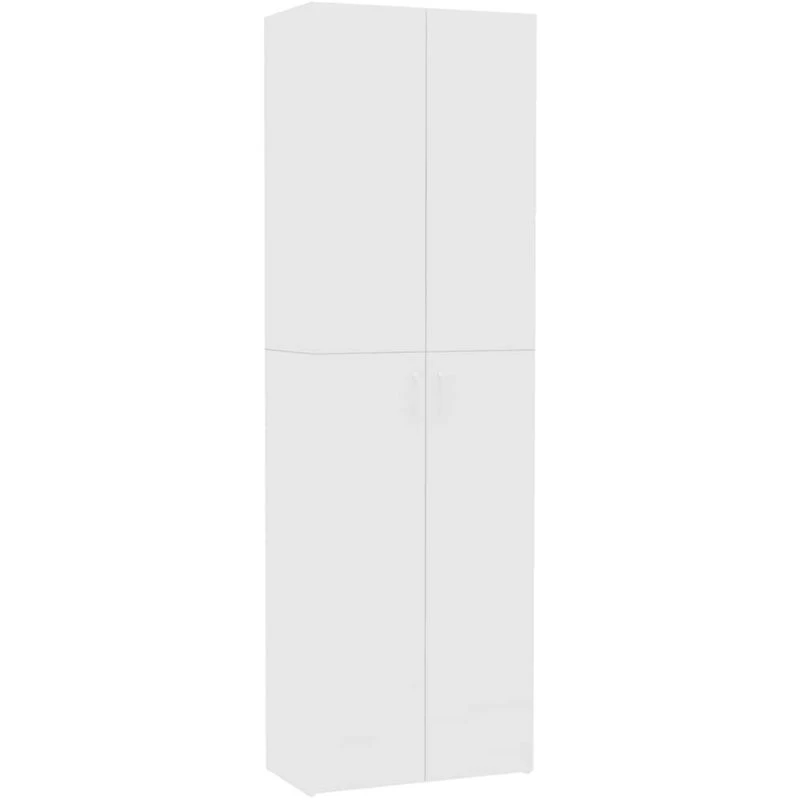 Image of vidaXL Office Cabinet White Chipboard Filing Folder Cabinet Storage Organiser