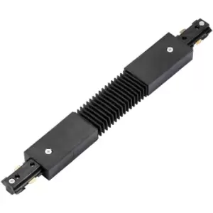 Image of Commercial Track Light Flexible Connector - 300mm Length - Black PC Rail System