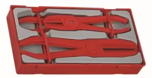 Image of Teng Tools TTHC03 3 Piece Lightweight & Non Conductive Hose Clamp Set