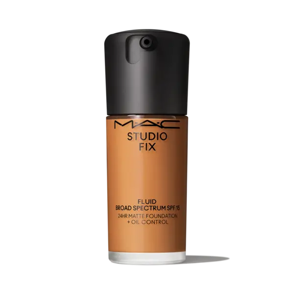 Image of MAC Studio Fix Fluid SPF 15 Foundation - C8 - Soft-Matte Finish - 24hr Medium-To-Full Coverage - 30ml - MAC Cosmetics