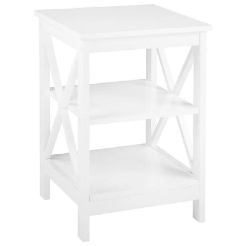 Image of Beliani Side Table Foster White