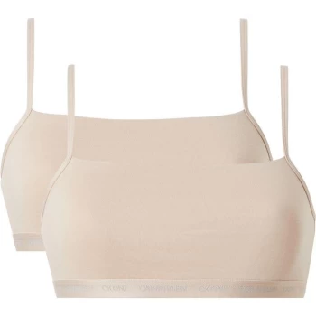 Image of Calvin Klein 2 Pack CK One Cotton Bralettes - W5J Cedar