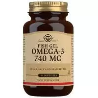 Image of Solgar Essential Fatty Acids Fish Gel Omega-3 740mg x 50