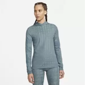 Image of Nike Therma-FIT ADV Womens Long-Sleeve Running Hoodie - Blue