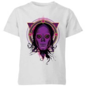 Image of Harry Potter Death Mask 2 Neon Kids T-Shirt - Grey - 3-4 Years