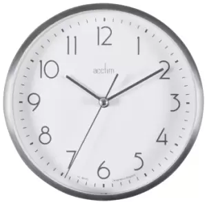 Image of Acctim Ava Table & Wall Clock - Silver