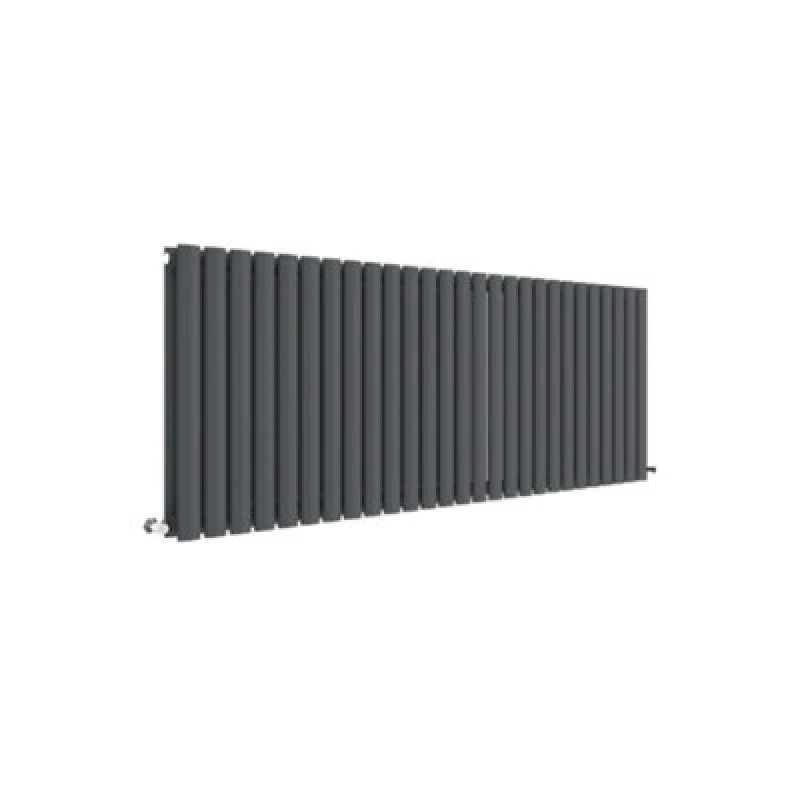 Image of Aspire Aspire - Hudson Reed Revive Double Designer Horizontal Radiator 600mm h x 1572mm w - Anthracite PWHLA42D