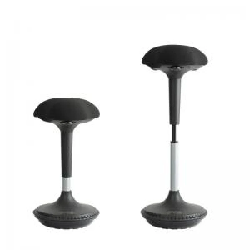 Image of Unilux Unilux Swivel Moove Stool Height Adjustable Sit Stand Stool Black - 400110242 400110242