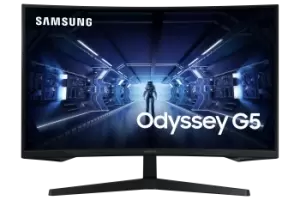 Image of Samsung 27" G55T Odyssey Quad HD Curved LED Gaming Monitor