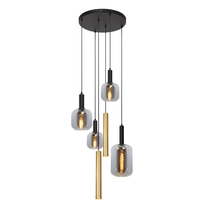 Image of Netlighting Joanet Pendant light Ø65cm 4xE27 Brass in Black Unisex