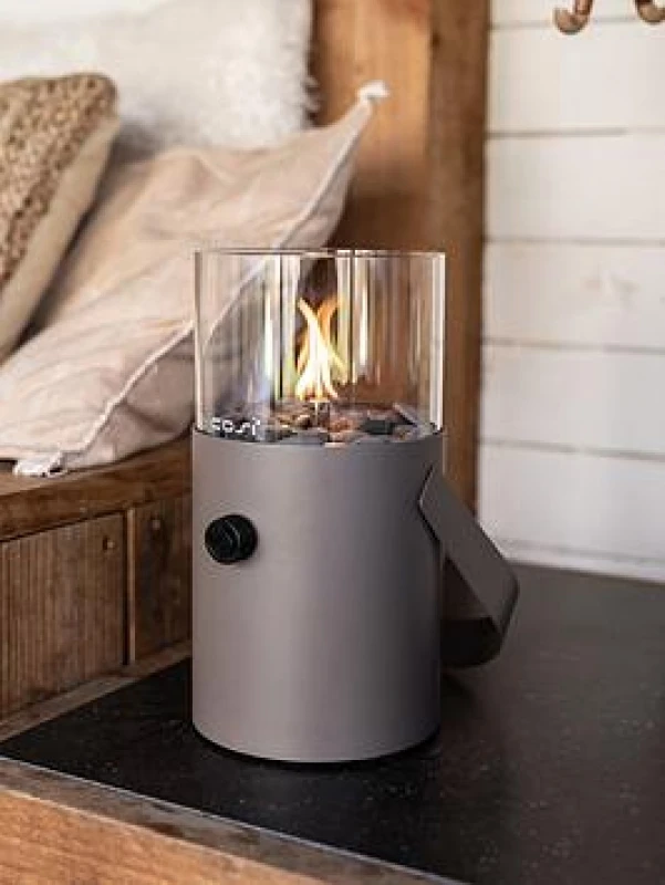 Image of Pacific Lifestyle Cosiscoop Clay Fire Lantern, Brown 18-505-CY