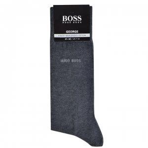 Image of Hugo Boss George Cotton Socks Charcoal