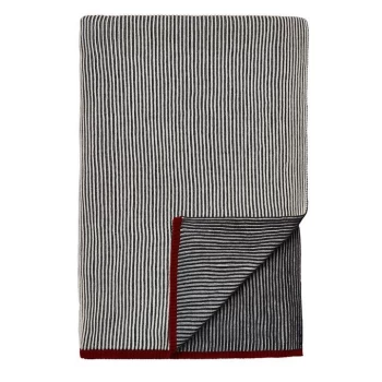Image of Bedeck of Belfast Senko Knit Throw - Charcoal