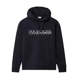 Image of Napapijri Mens Ballar Hoodie - Blue Marine - S