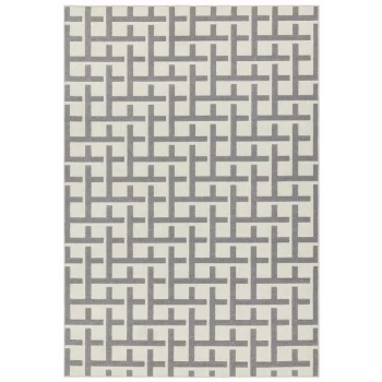 Image of Asiatic Antibes Inside & Out Rectangle Rug -120x170cm - Grey