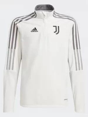 Image of adidas Juventus Tiro Training Top, White, Size 7-8 Years
