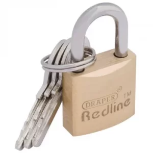 Image of Draper 20mm Brass Cylinder Padlock