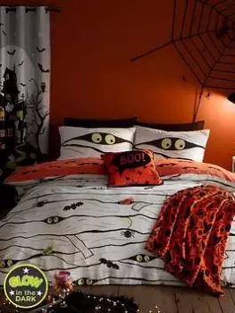 Image of Bedlam Mummy Glow In The Dark Single Duvet Set, Multi