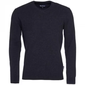 Image of Barbour Mens Harrow V Neck Charcoal Small