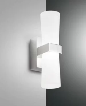 Image of Iglesias LED Wall Uplight Chrome Glass, IP44