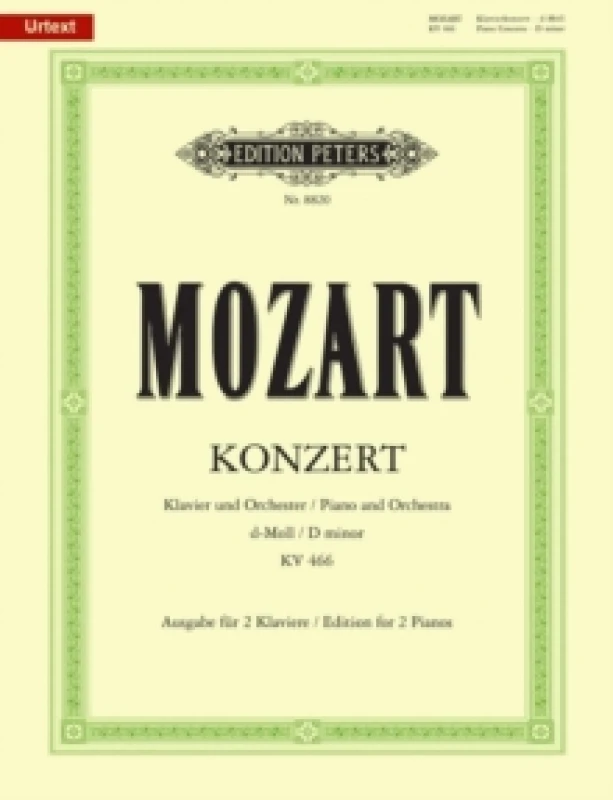 Image of Piano Concerto No. 20 in D minor K466 (Edition for 2 Pianos) Sheet music