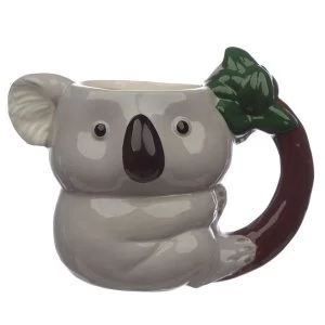 Image of Koala Shaped Handle Ceramic Mug