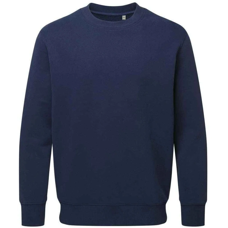 Image of Anthem Mens Plain White Sweatshirt in Navy Size: XS Navy Male XS
